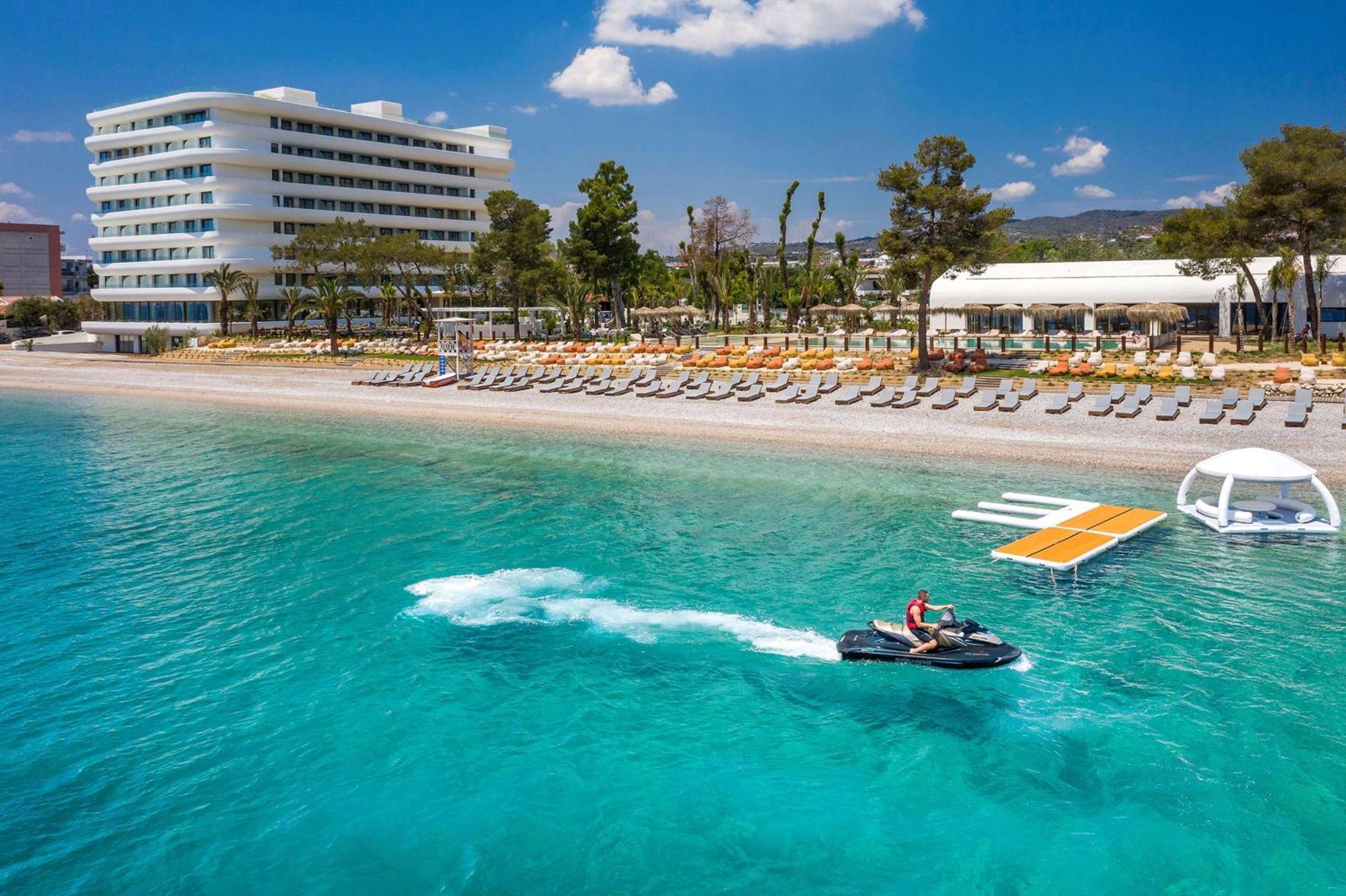 Isla Brown Corinthia Resort & Spa, Curio Collection By Hilton Άγιοι Θεόδωροι Εξωτερικό φωτογραφία The resort's beach