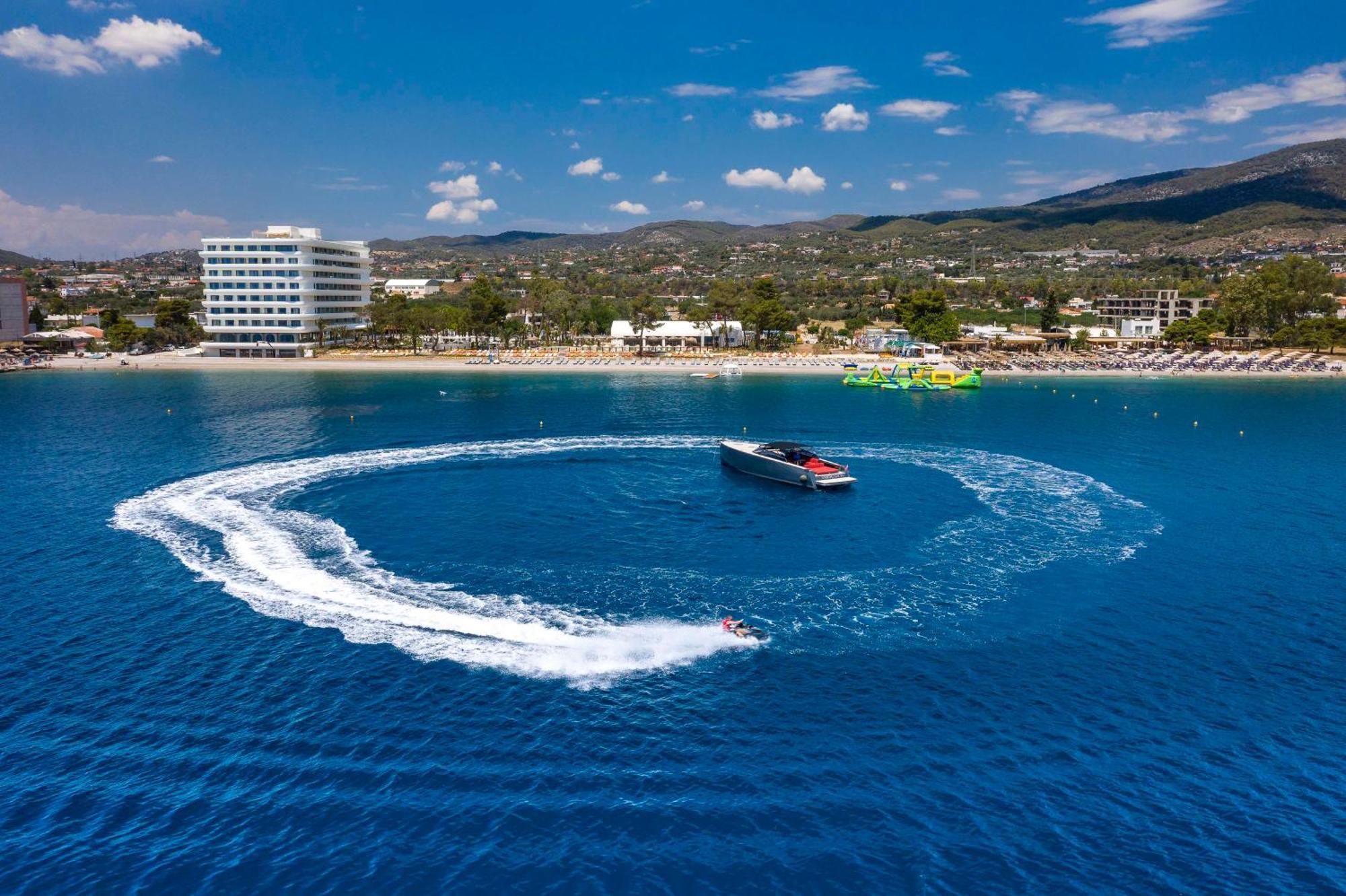 Isla Brown Corinthia Resort & Spa, Curio Collection By Hilton Άγιοι Θεόδωροι Εξωτερικό φωτογραφία Aerial view of the bay